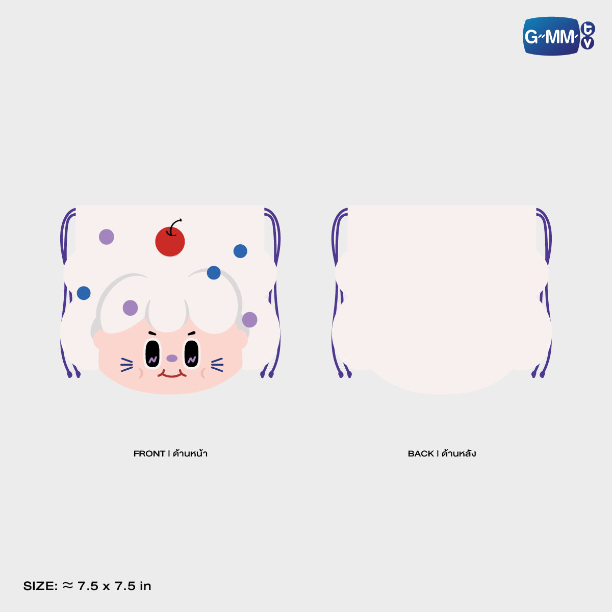 POPOS25-534 FANDOM CHARACTER DRAWSTRING POUCH NILKNHAKE