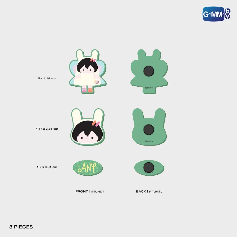 ANY FANDOM CHARACTER RUBBER CHARM SET