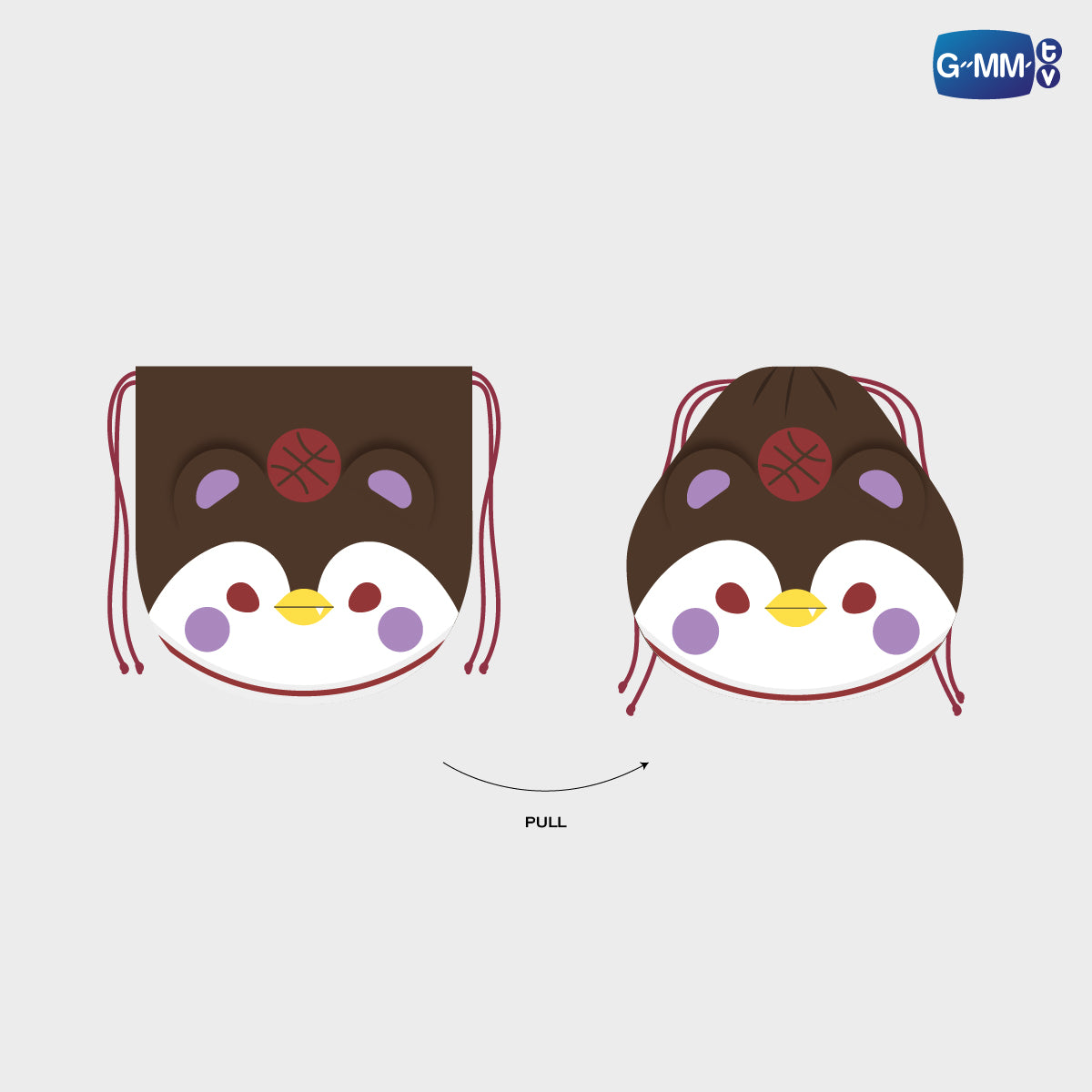 POPOS25-527 FANDOM CHARACTER DRAWSTRING POUCH GUINZLY