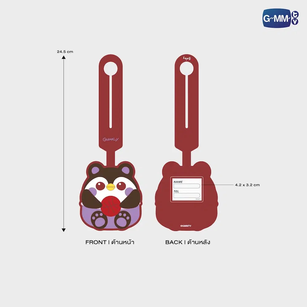 GUINZLY GMMTV FANDOM CHARACTER RUBBER BAG TAG