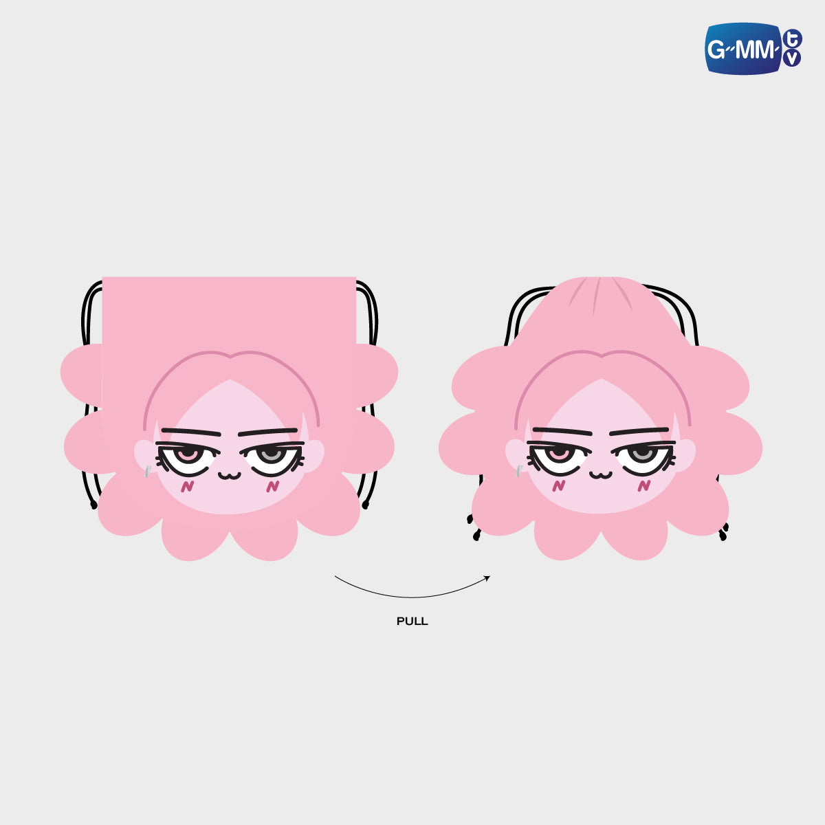 POPOS25-536 FANDOM CHARACTER DRAWSTRING POUCH NEONA