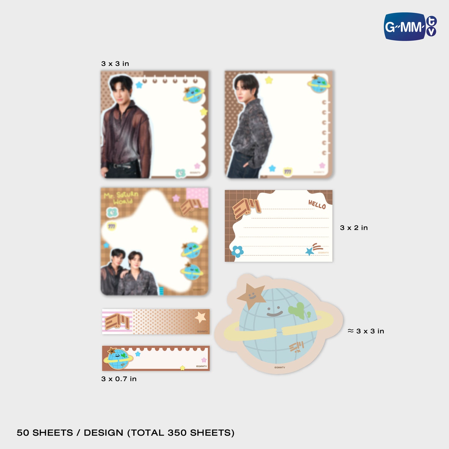 POPOS25-035 MR. SATURNWORLD NOTEPAD SET