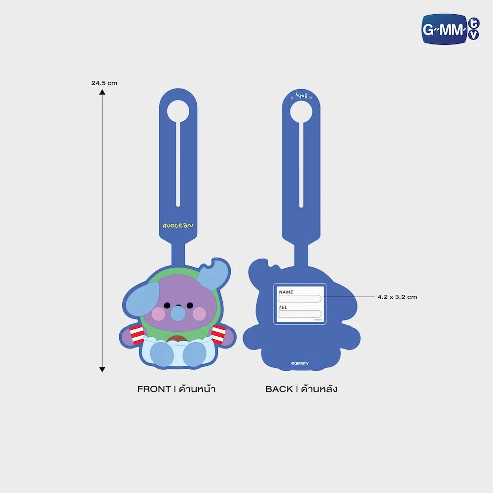 AVOCEAN GMMTV FANDOM CHARACTER RUBBER BAG TAG