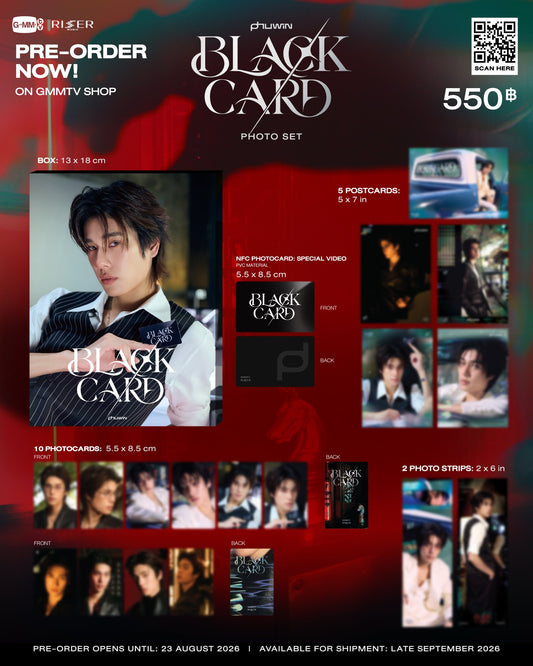 【PRE-ORDER】BLACK CARD PHOTO SET | PHUWIN