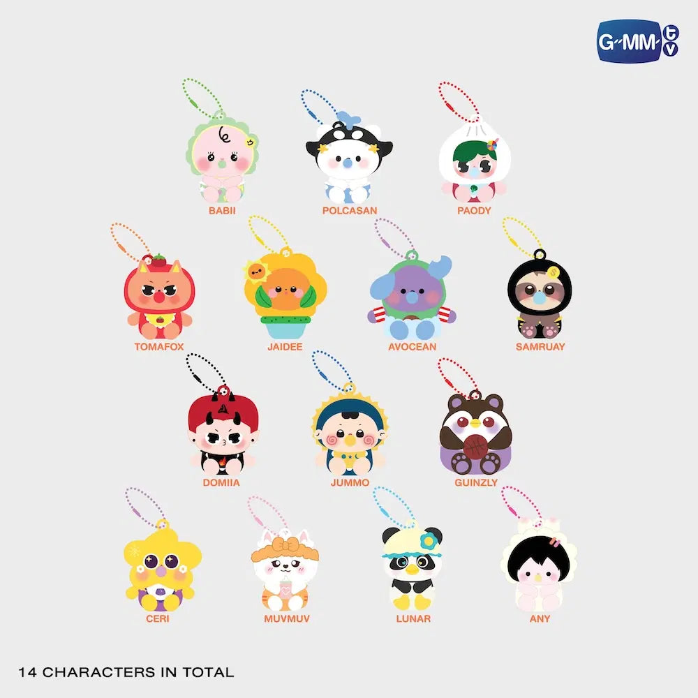 GMMTV FANDOM CHARACTER SQUISHY RANDOM KEYCHAIN（BOX A）