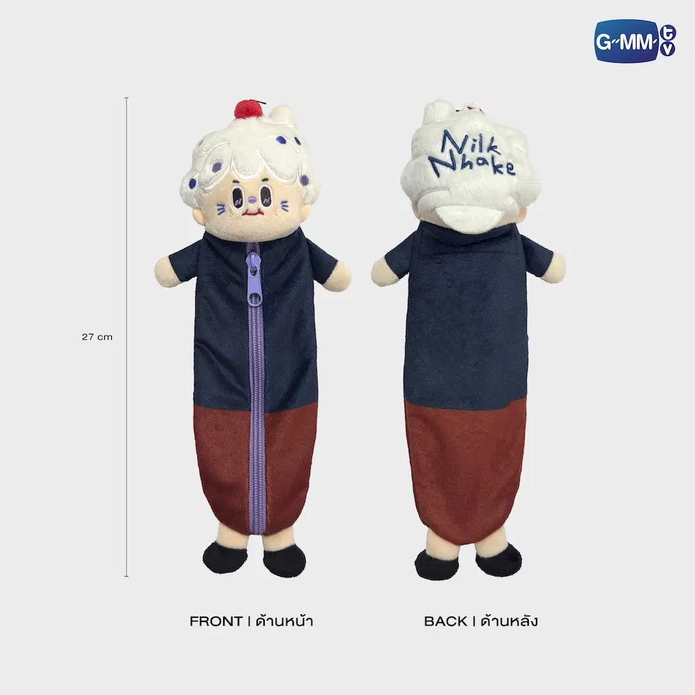 NILKNHAKE GMMTV FANDOM CHARACTER PLUSH PENCIL CASE