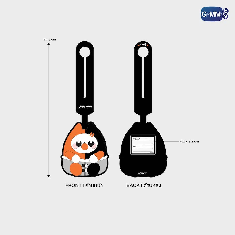 YUZU MUMU GMMTV FANDOM CHARACTER RUBBER BAG TAG