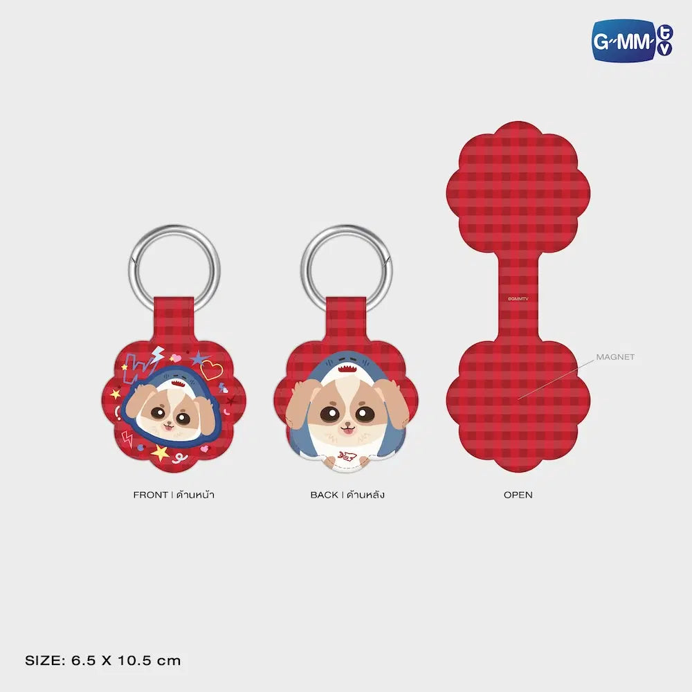 WESLEY GMMTV FANDOM CHARACTER MAGNETIC UTILITY CLIP KEYCHAIN