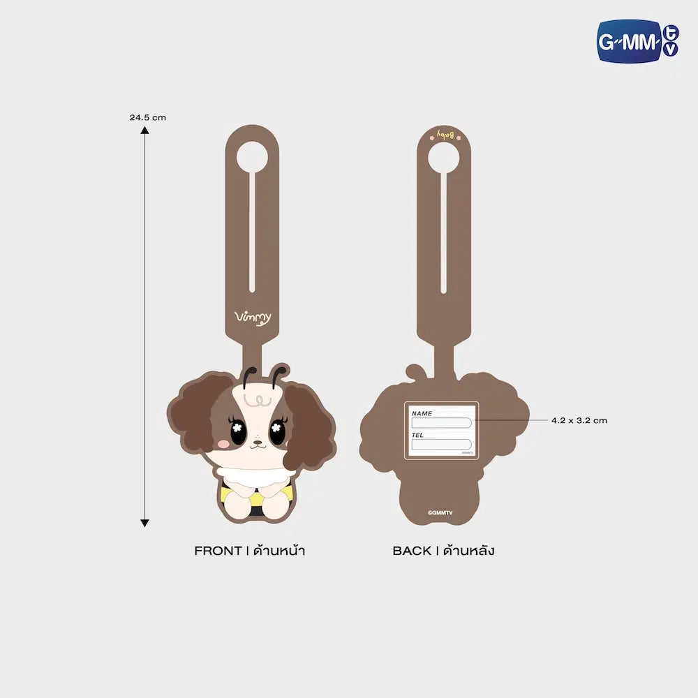 VIMMY GMMTV FANDOM CHARACTER RUBBER BAG TAG