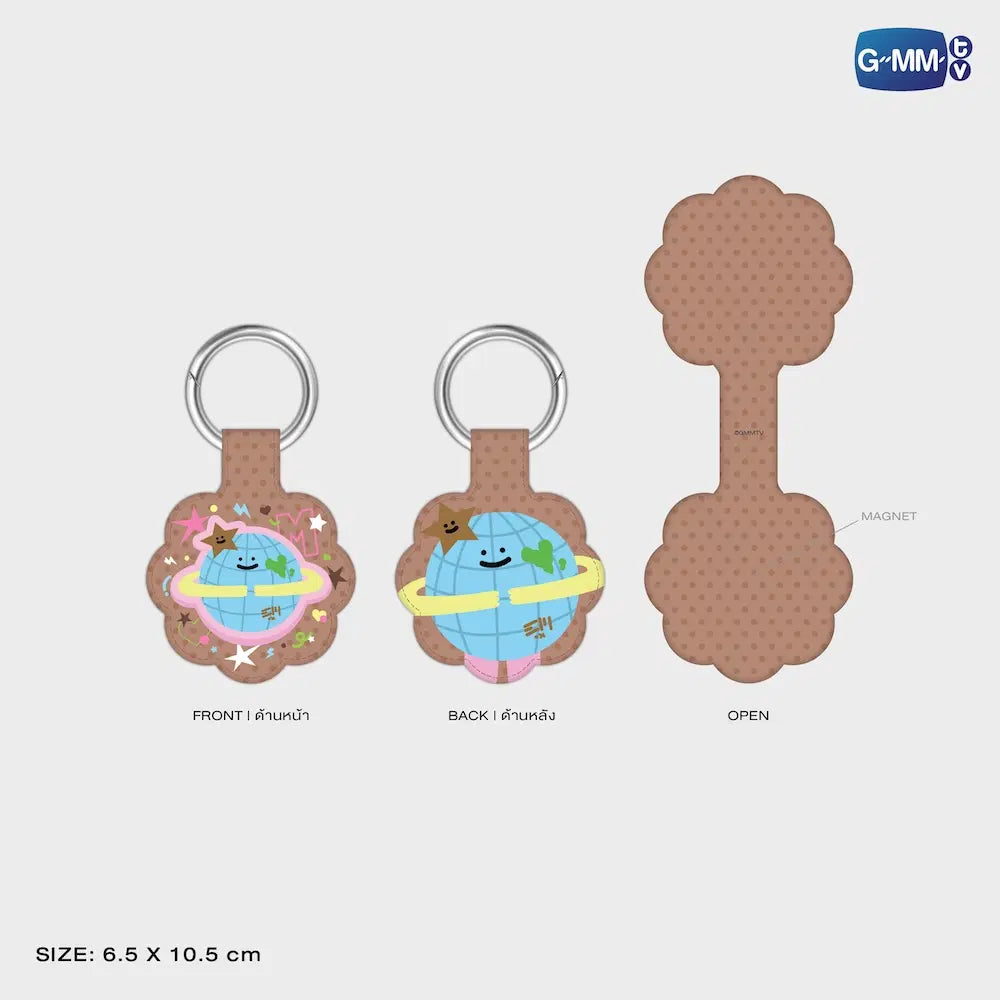 MR. SATURNWORLD GMMTV FANDOM CHARACTER MAGNETIC UTILITY CLIP KEYCHAIN