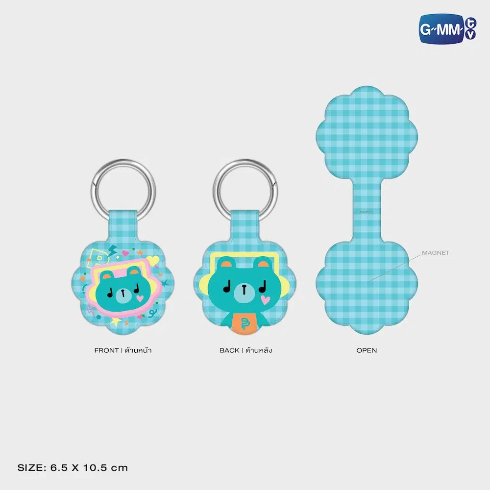 PERMPOON GMMTV FANDOM CHARACTER MAGNETIC UTILITY CLIP KEYCHAIN