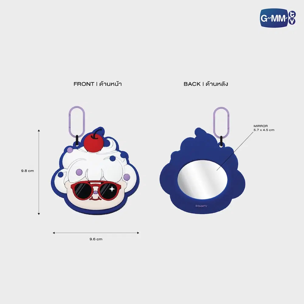 NILKNHAKE GMMTV FANDOM CHARACTER MIRROR KEYCHAIN