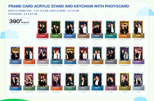 【Y BOOK FAIR 9】FRAME CARD ACRYLIC STAND AND KEYCHAIN WITH PHOTOCARD