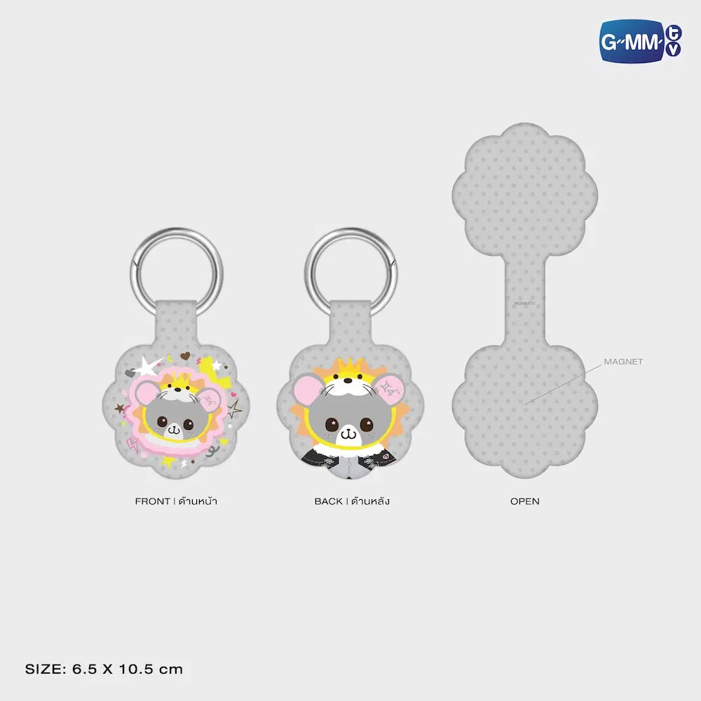 LOOK KHUNNOO GMMTV FANDOM CHARACTER MAGNETIC UTILITY CLIP KEYCHAIN