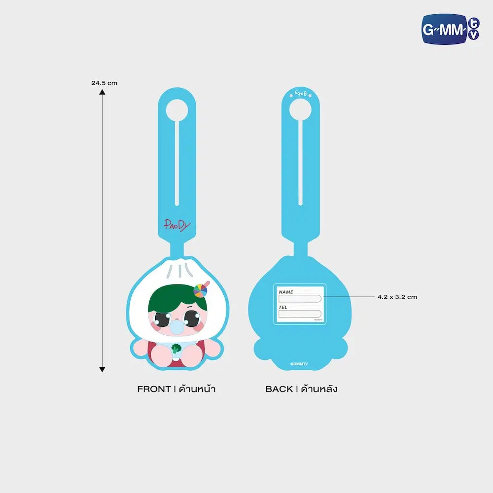 PAODY GMMTV FANDOM CHARACTER RUBBER BAG TAG