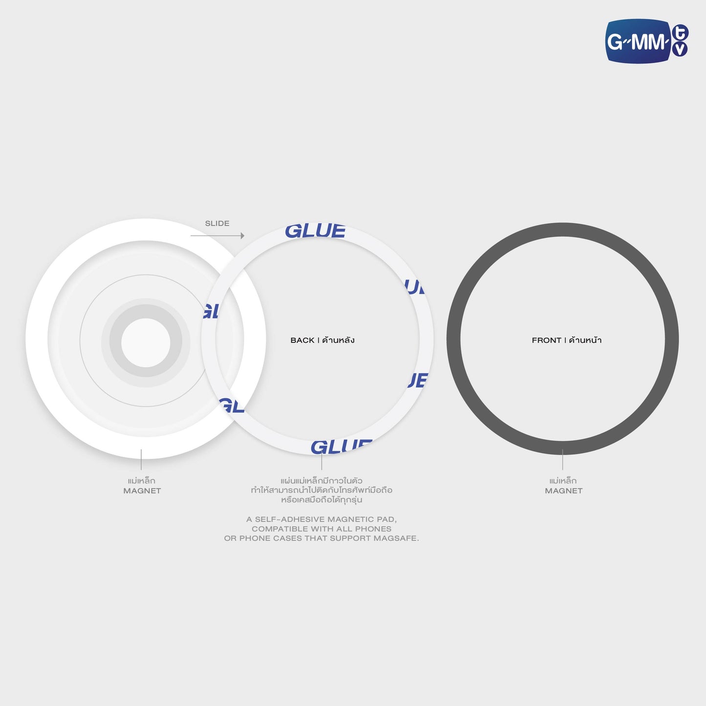 POPOS25-100 WESLEY MIRROR GRIPTOK MAGSAFE