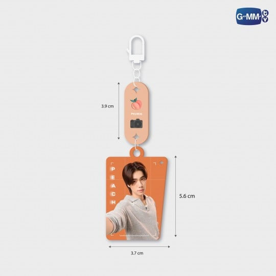 PEACH PEARLESCENT ACRYLIC KEYCHAIN | มีสติหน่อยคุณธีร์ (ME AND THEE)
