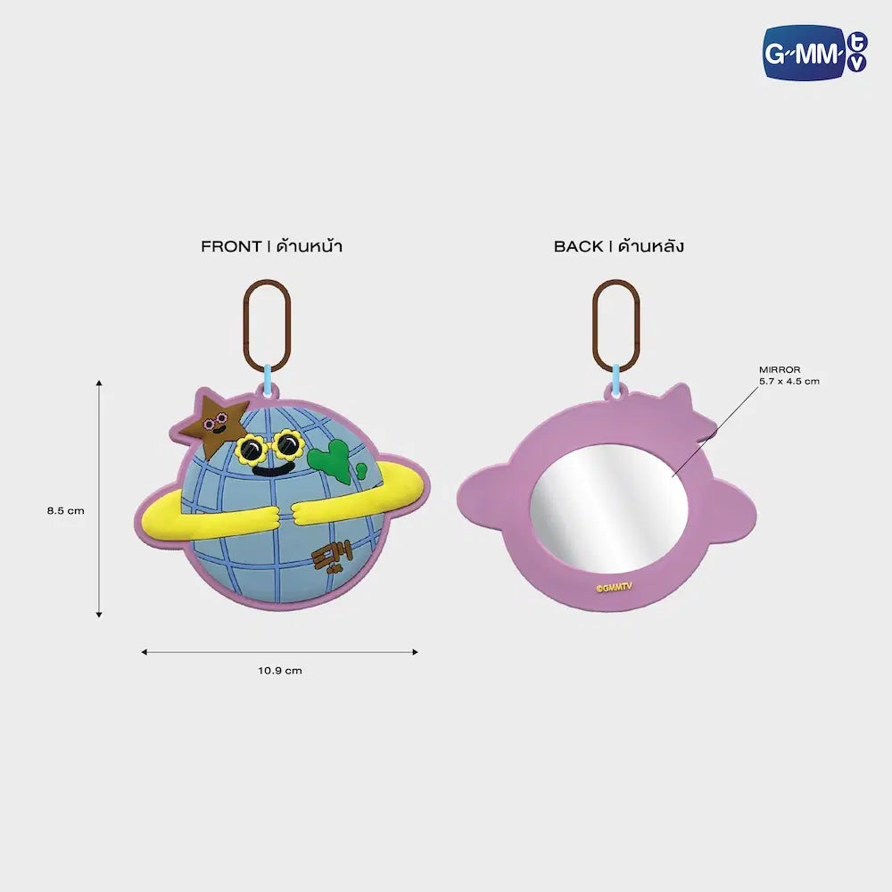 MR. SATURNWORLD GMMTV FANDOM CHARACTER MIRROR KEYCHAIN