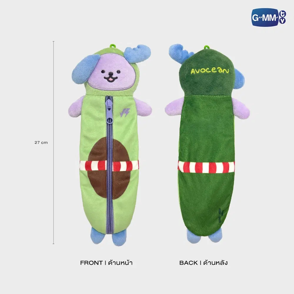 AVOCEAN GMMTV FANDOM CHARACTER PLUSH PENCIL CASE