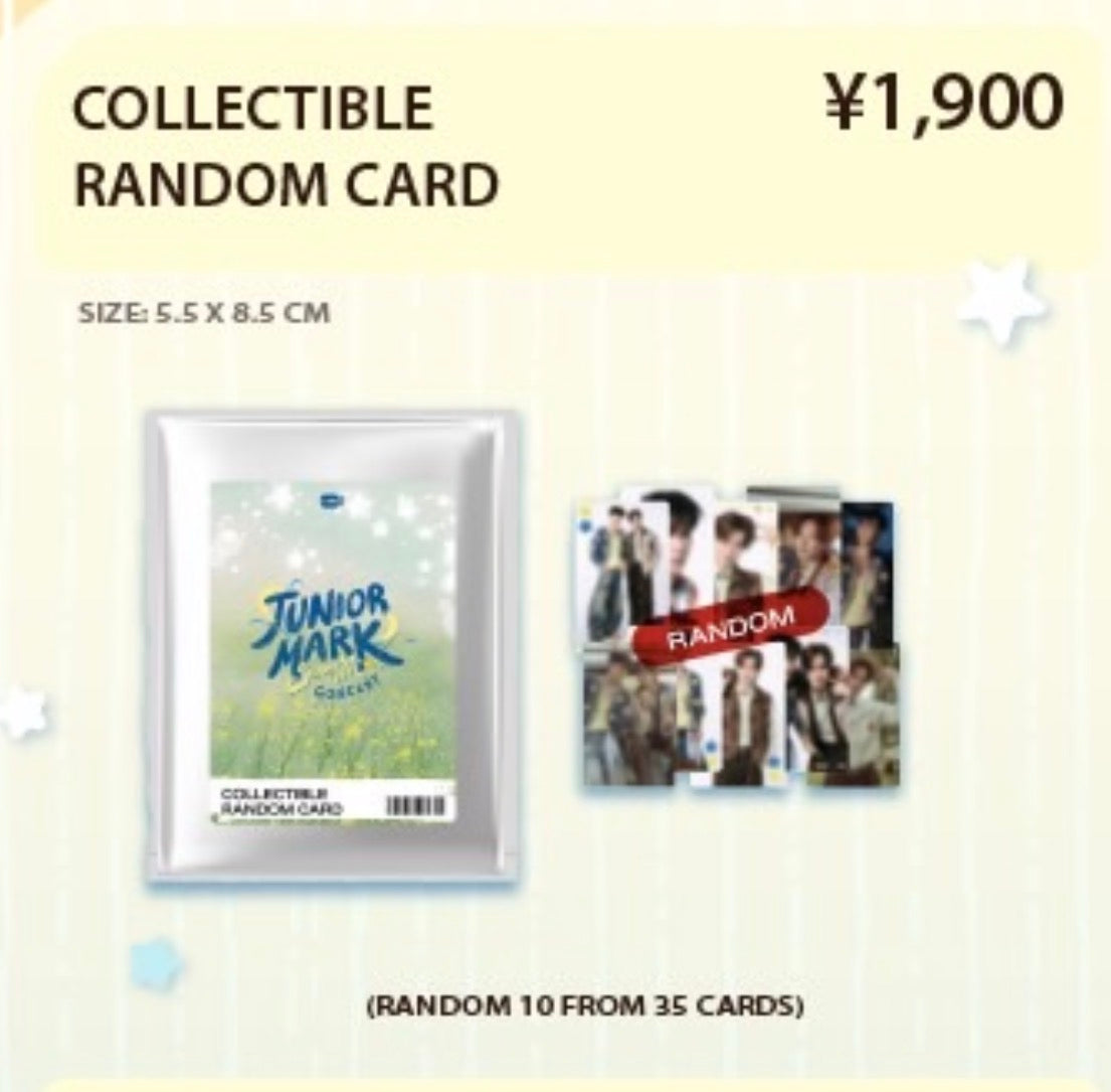 JUNIOR MARK SunnyMoon CONCERT COLLECTIBLE
RANDOM CARD
