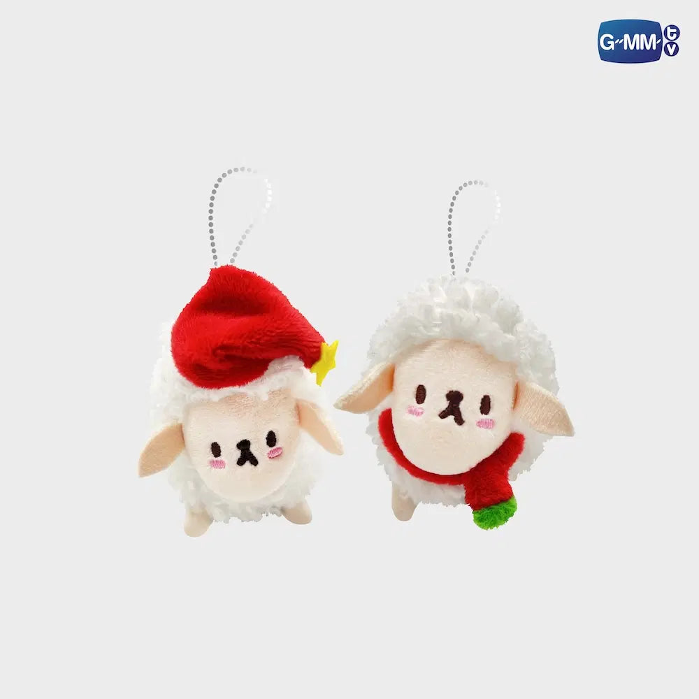 CHRISTMAS SHEEP COUPLE PLUSH DOLL KEYCHAIN | TICKET TO HEAVEN เด็กชายไม่ไปสวรรค์