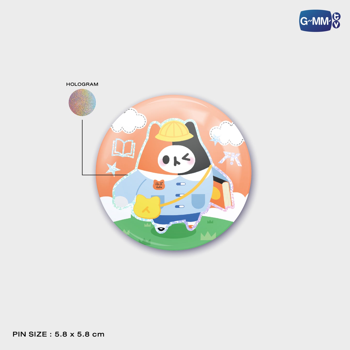 POPOS25-014 YUZU MUMU HOLOGRAM PIN