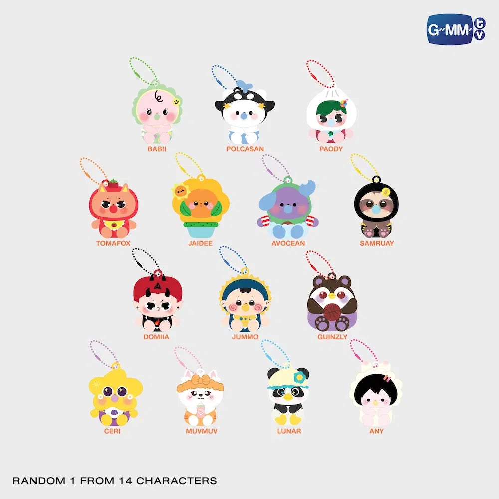 GMMTV FANDOM CHARACTER SQUISHY RANDOM KEYCHAIN（BOX A）