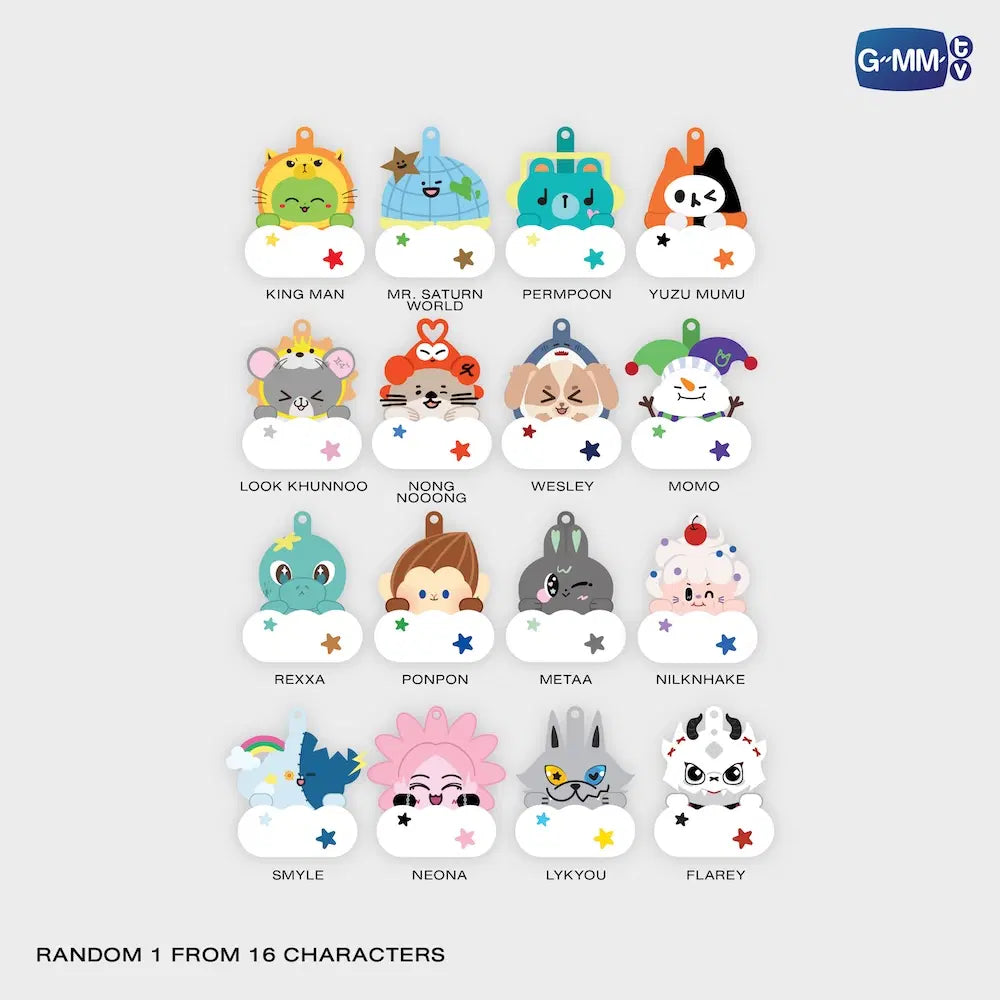 FANDOM CHARACTER CLOUD LIGHT RANDOM KEYCHAIN SINGLE BOX(SET B)