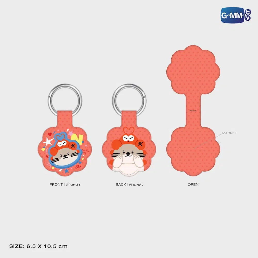 NONG NOOONG GMMTV FANDOM CHARACTER MAGNETIC UTILITY CLIP KEYCHAIN