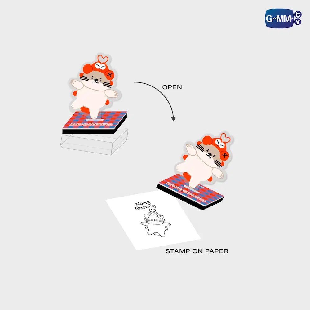 NONG NOOONG GMMTV FANDOM CHARACTER SELF-INKING STAMP