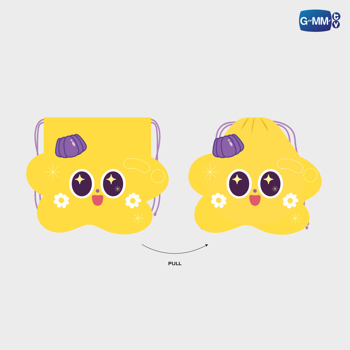 POPOS25-529 FANDOM CHARACTER DRAWSTRING POUCH CERI