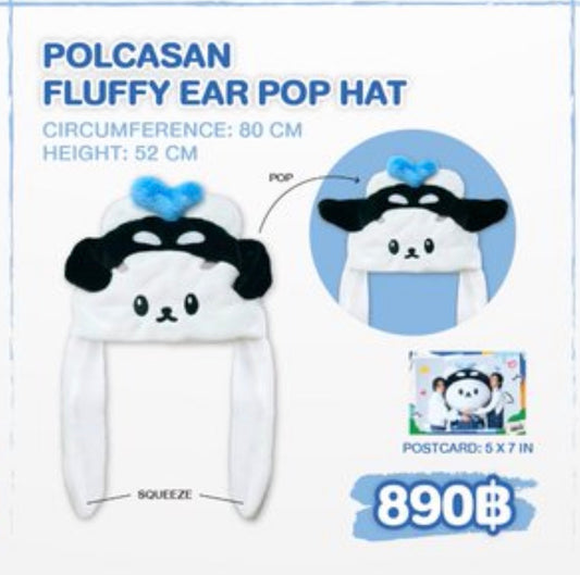 POLCASAN FLUFFY EAR POP HAT