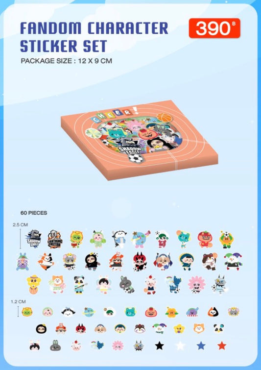 GMMTV STARLYMPIC 2025 FANDOM CHARACTER STICKER SET