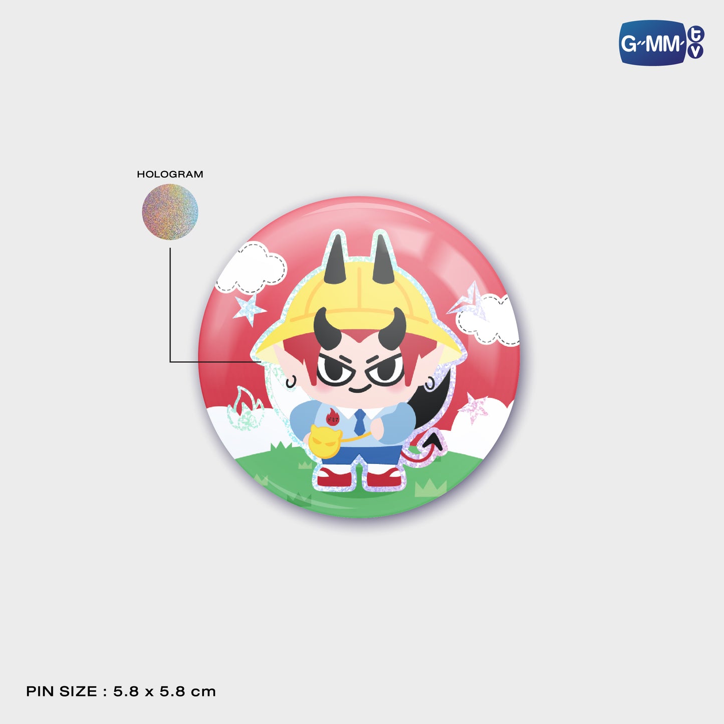 POPOS25-018 DOMIIA HOLOGRAM PIN