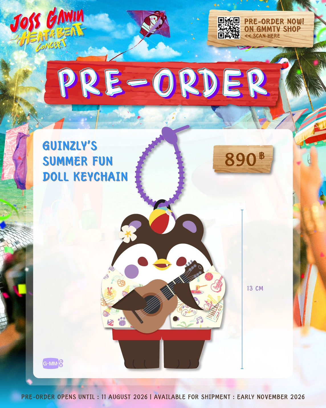 【PRE-ORDER】GUINZLY'S SUMMER FUN DOLL KEYCHAIN