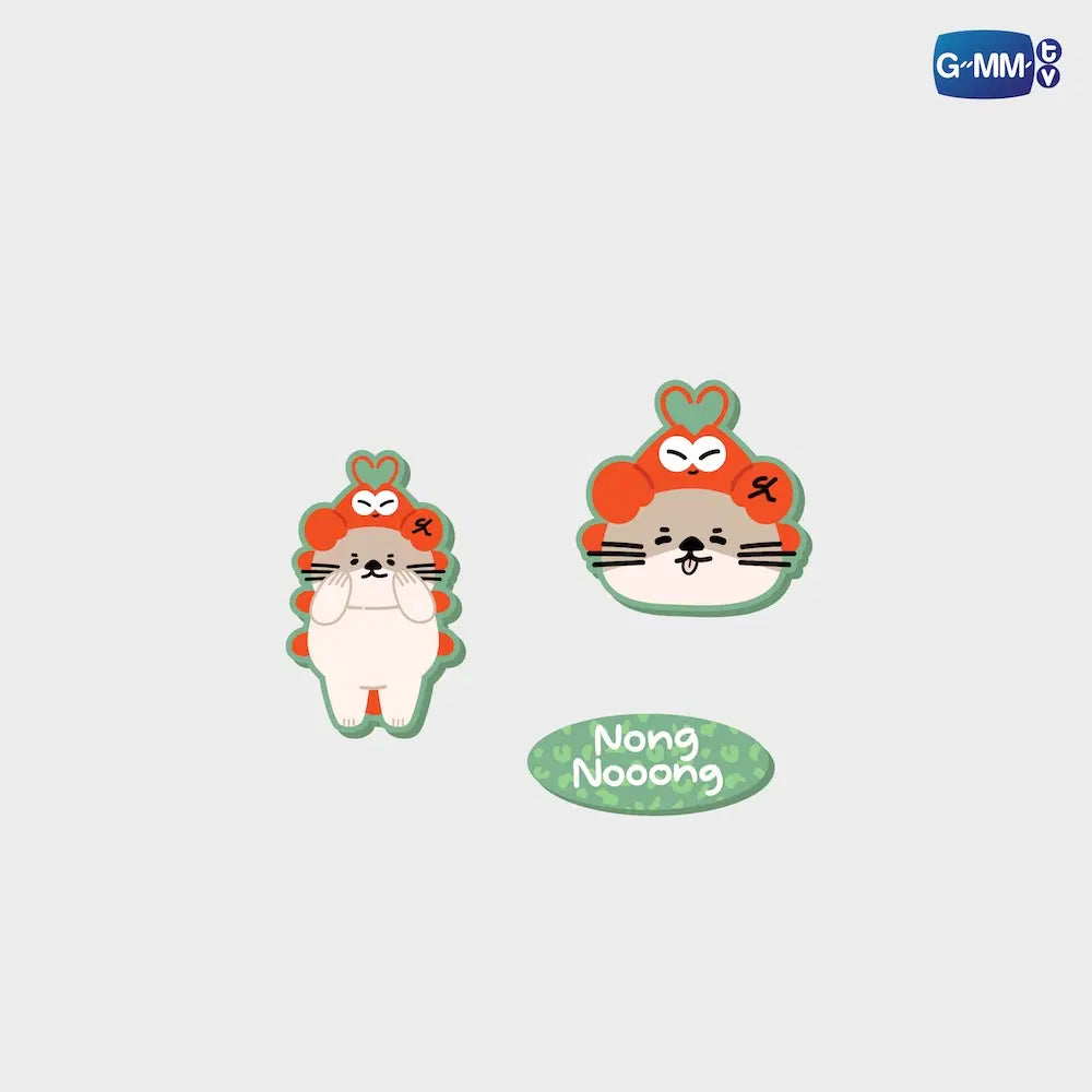 NONG NOOONG  FANDOM CHARACTER RUBBER CHARM SET