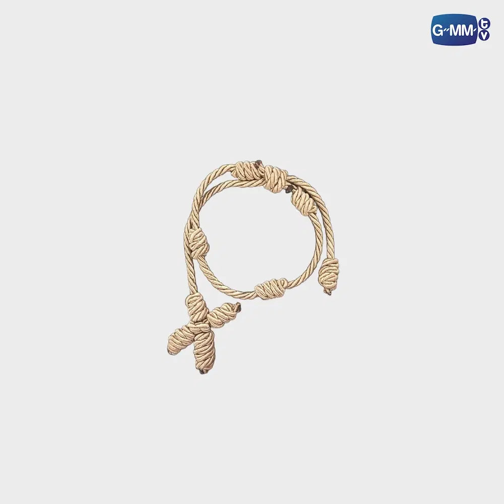 CROSS BRAIDED CORD BRACELET | TICKET TO HEAVEN เด็กชายไม่ไปสวรรค์