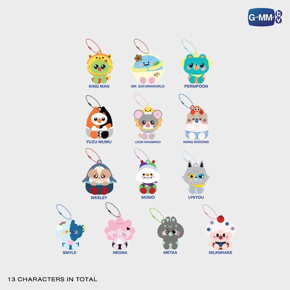 GMMTV FANDOM CHARACTER SQUISHY RANDOM KEYCHAIN（BOX B）