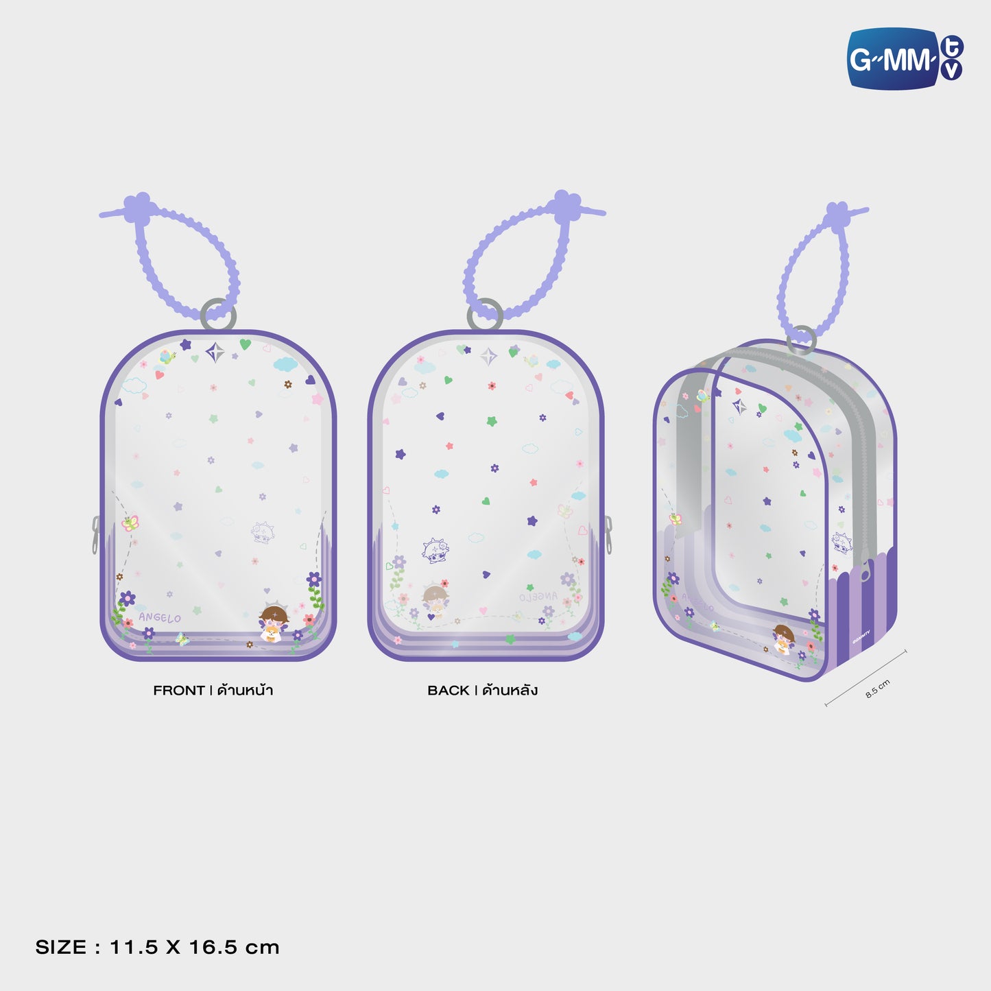 POPOS25-678 CLEAR POUCH ANGELO
