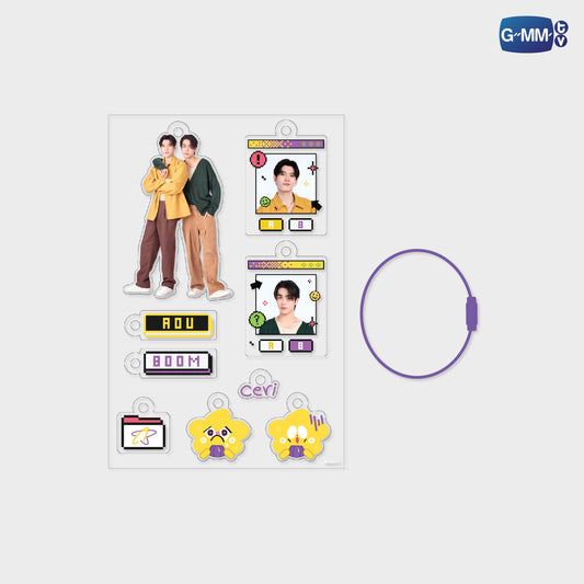 POPNY-365 AOUBOOM CUSTOMIZABLE ACRYLIC KEYCHAIN