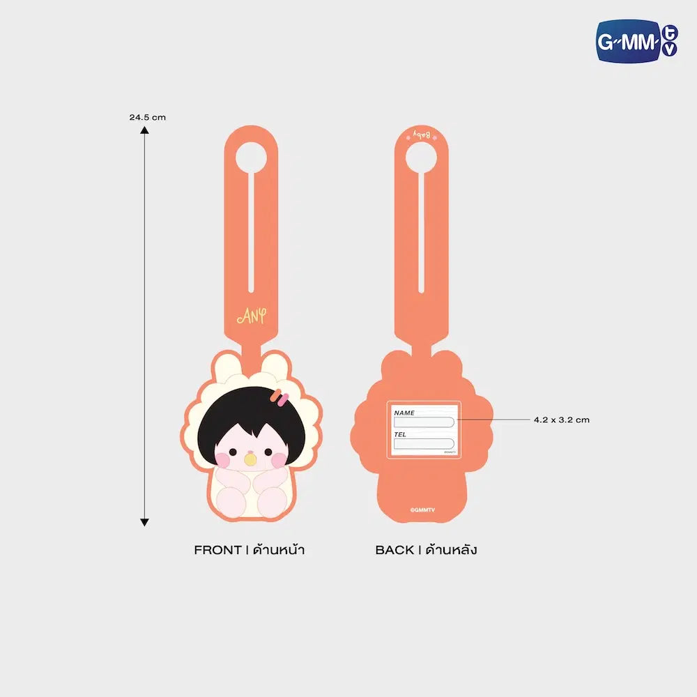 ANY GMMTV FANDOM CHARACTER RUBBER BAG TAG