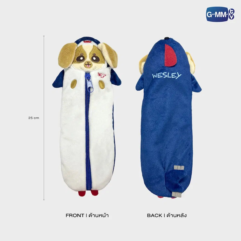 WESLEY GMMTV FANDOM CHARACTER PLUSH PENCIL CASE