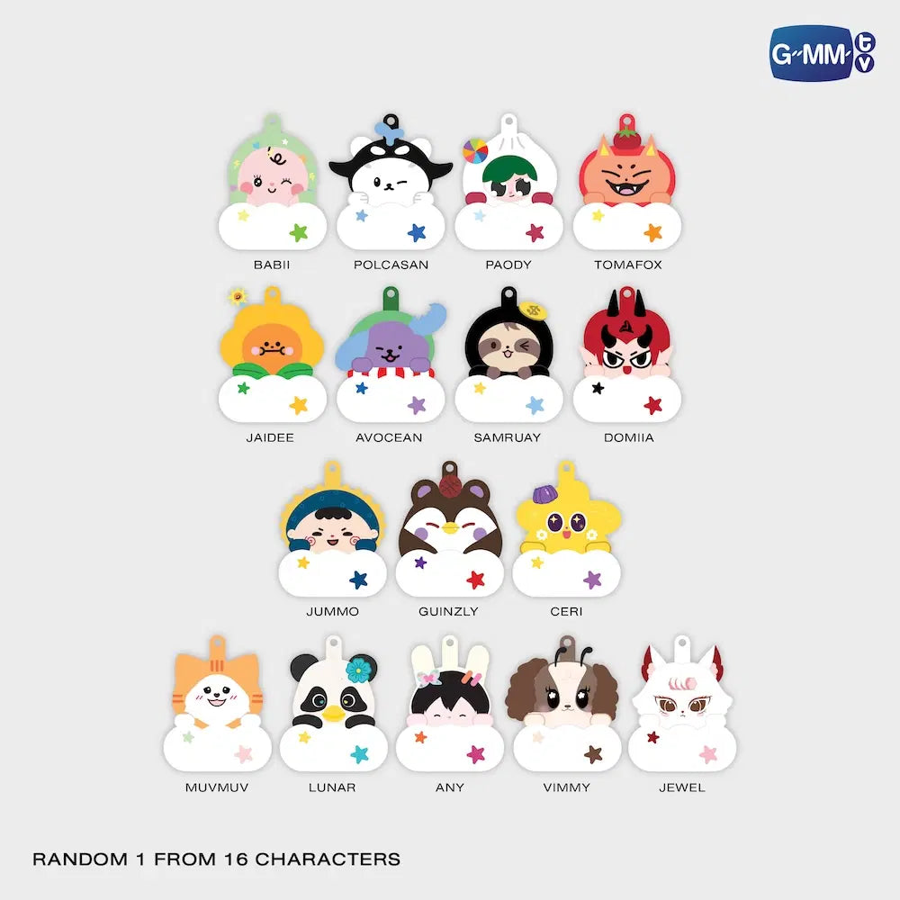 FANDOM CHARACTER CLOUD LIGHT RANDOM KEYCHAIN SINGLE BOX(SET A)