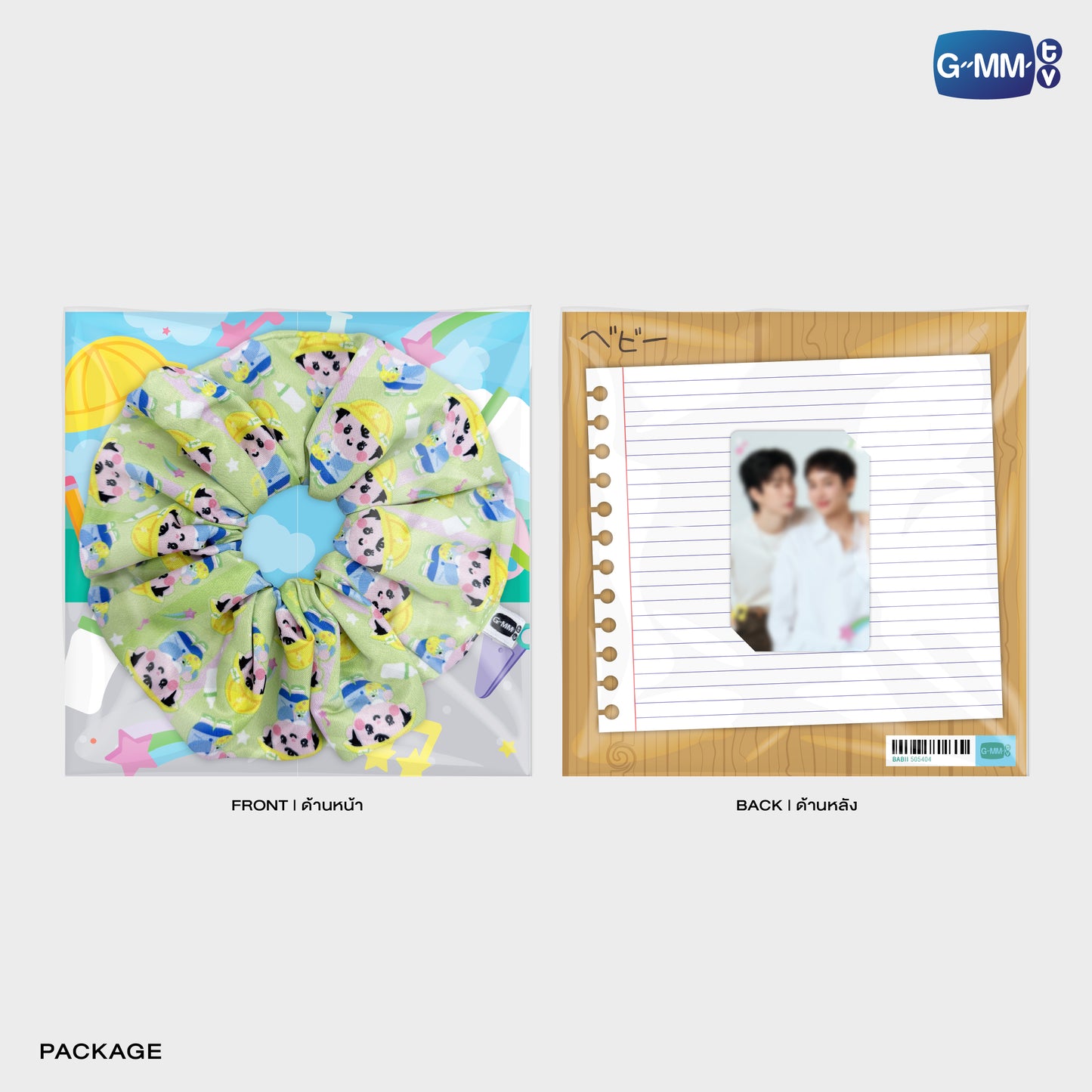 POPOS25-114 BABII CHARACTER HAIR SCRUNCHIE