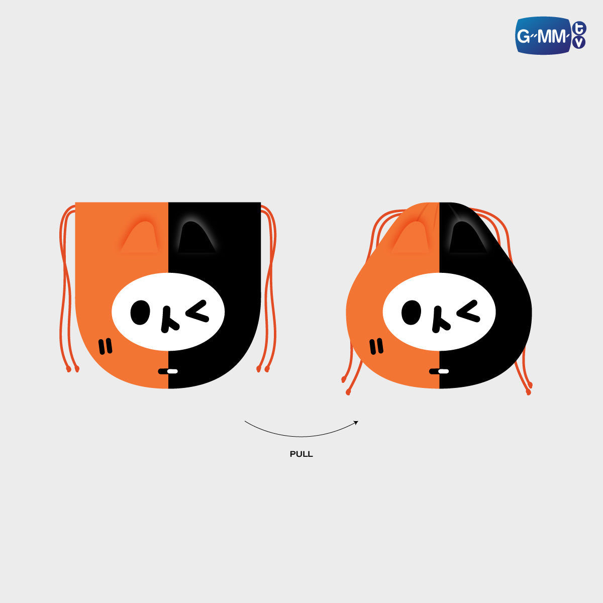 POPOS25-520 FANDOM CHARACTER DRAWSTRING POUCH YUZU MUMU