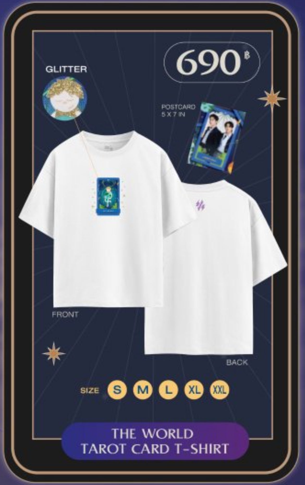 【PRE-ORDER】【My Magic Prophecy】THE WORLD TAROT CARD T-SHIRT