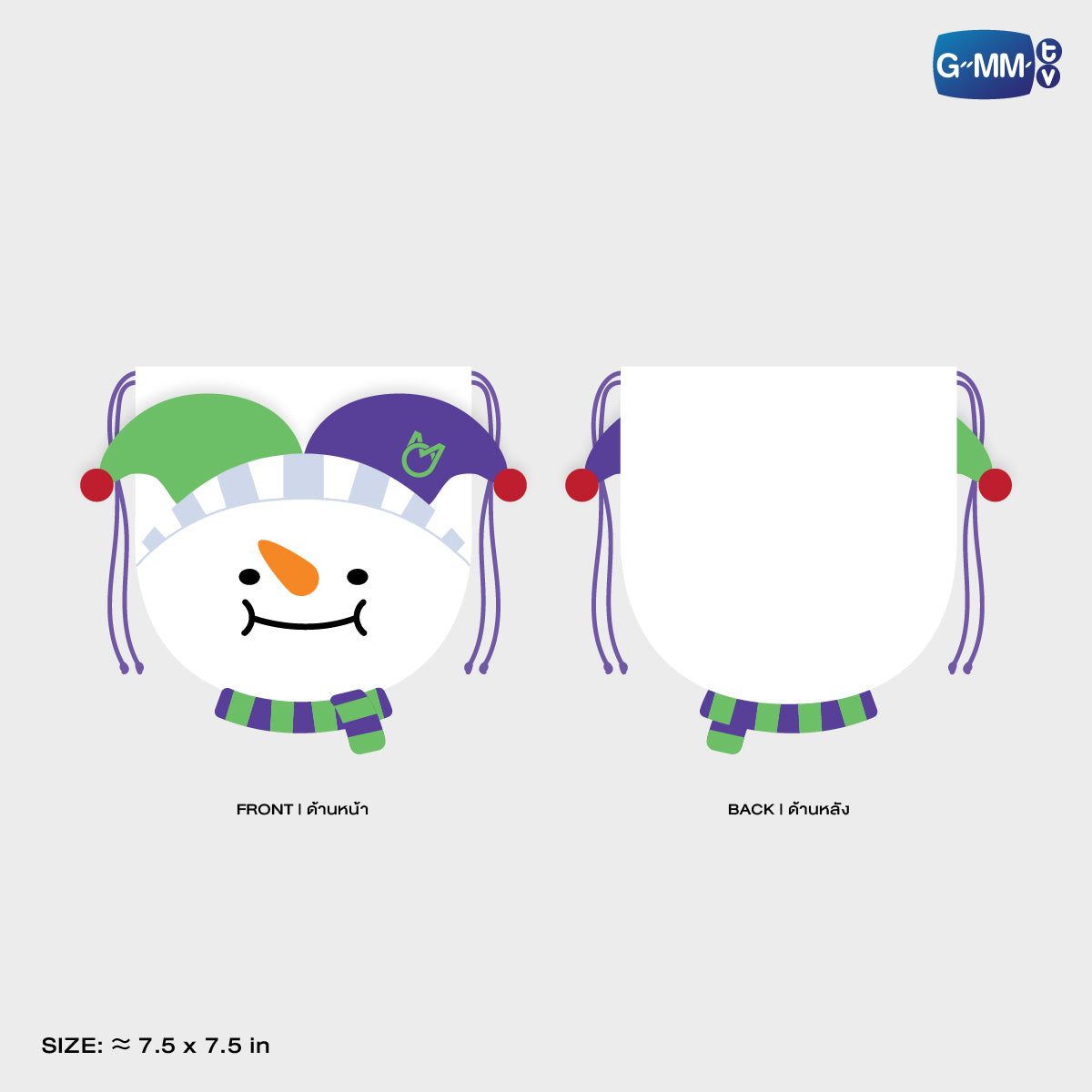 POPOS25-528 FANDOM CHARACTER DRAWSTRING POUCH MOMO