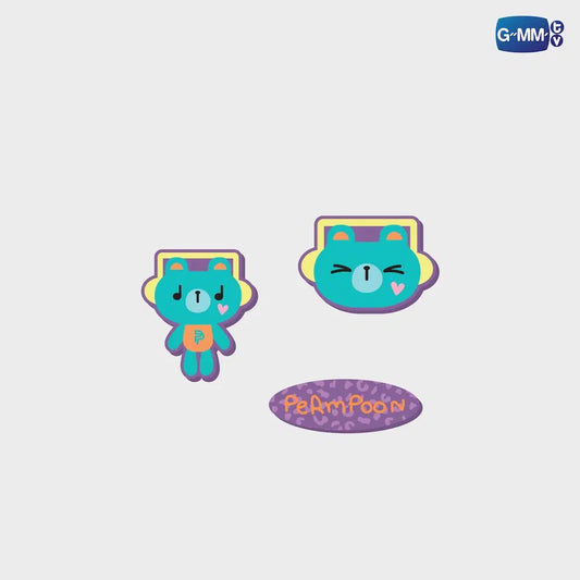 PERMPOON FANDOM CHARACTER RUBBER CHARM SET