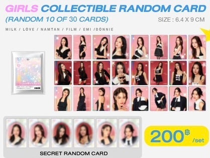 【NAIIN BOOK FAIR 2025】GIRLS BLACK IN COLOR COLLECTIBLE RANDOM CARDS (Random 10 of 30 Cards)