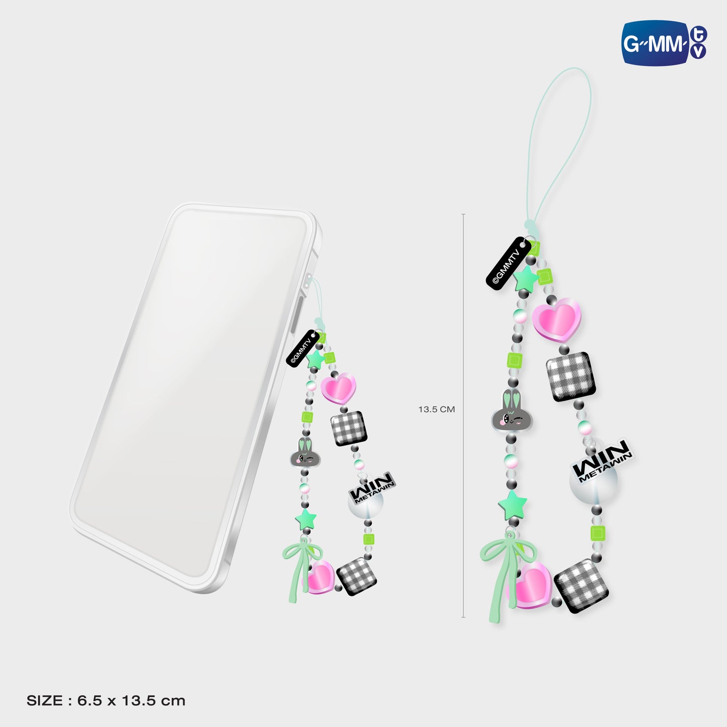 POPOS25-195 METAA PHONE CHARM